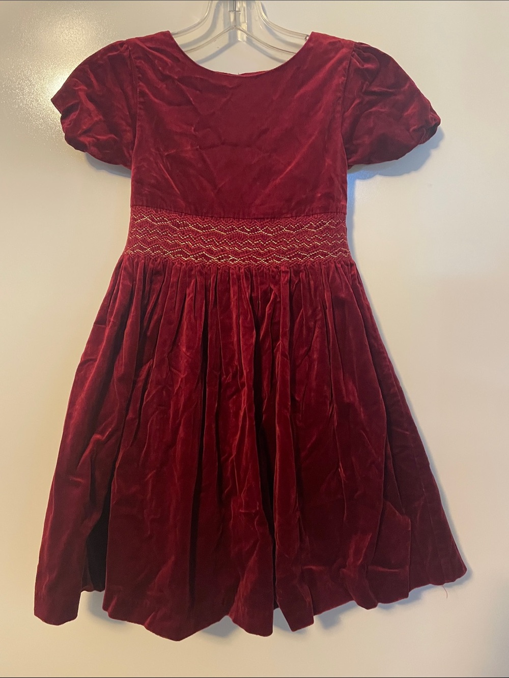 John Lewis Heirloom Collection Velvet Dress Size 8